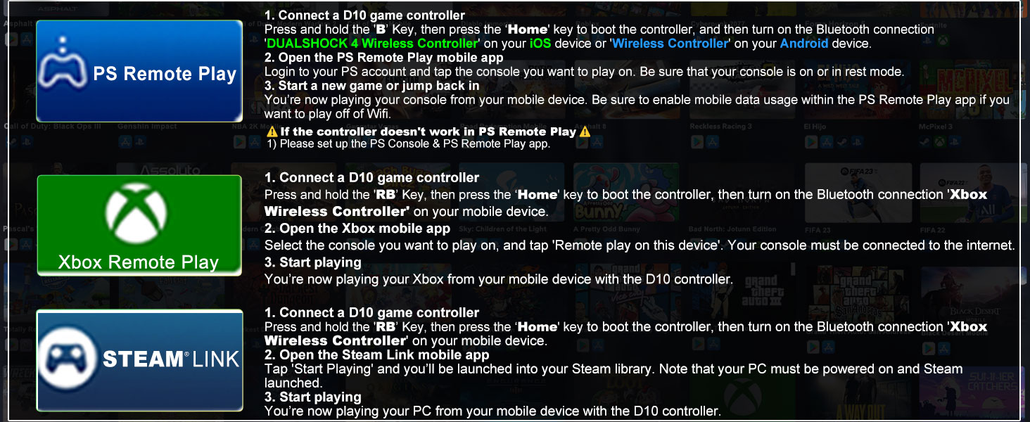 phone game controller