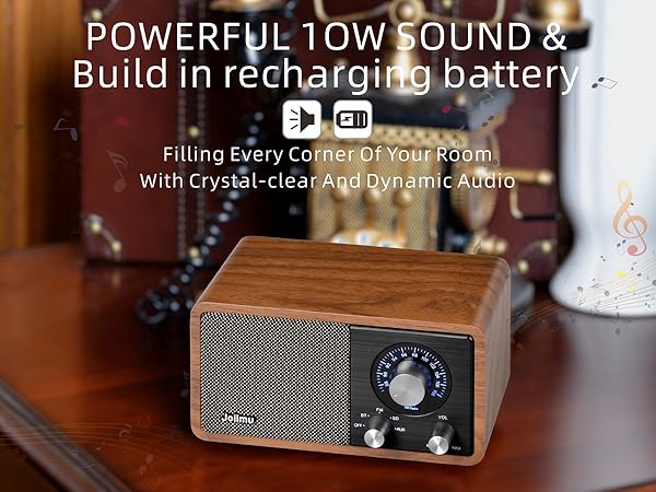 Build in recharging battery FM Radio