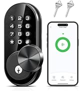 TEEHO TE341 Smart Keyless Entry Door Lock with App Control, Digital Keypad Bluetooth Electronic D...