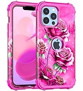 Miqala Compatible with iPhone 13 Pro Case,Glow in The Dark Three Layer Heavy Duty Shockproof Hard...