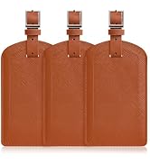 3 Pack Luggage Tags for Suitcases, TSA Approved Bag Tags, Baggage Tags with Privacy Protection, T...