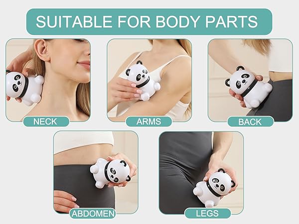 Mini Panda Massager Mini Handheld Massager Small Handheld Massager Panda Gifts