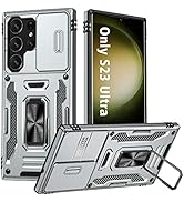 ANNGELAS for Samsung Galaxy S23 Ultra Phone Case, Shockproof Silicone TPU Bumper Anti-Fall Protec...