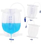 BeHerk 750 mL Catheter Leg Bag for Men and Women 10 Pack Urinary Drainage Bag with Anti-Reflux Va...