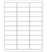 LabelMore 30 up Labels 1" X 2-5/8" Shipping Address Labels for Laser and Inkjet Printers, White, ...