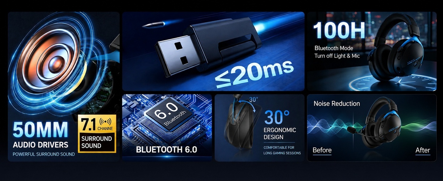 wireless game headphones