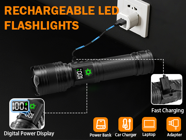 Rechargeable Handheld Flashlight-04