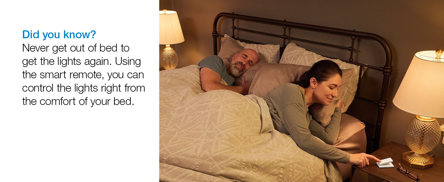 get the lights from your bed with the smart remote