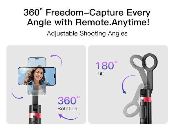 [1s-Open] Magnetic Phone Tripod for iPhone MagSafe