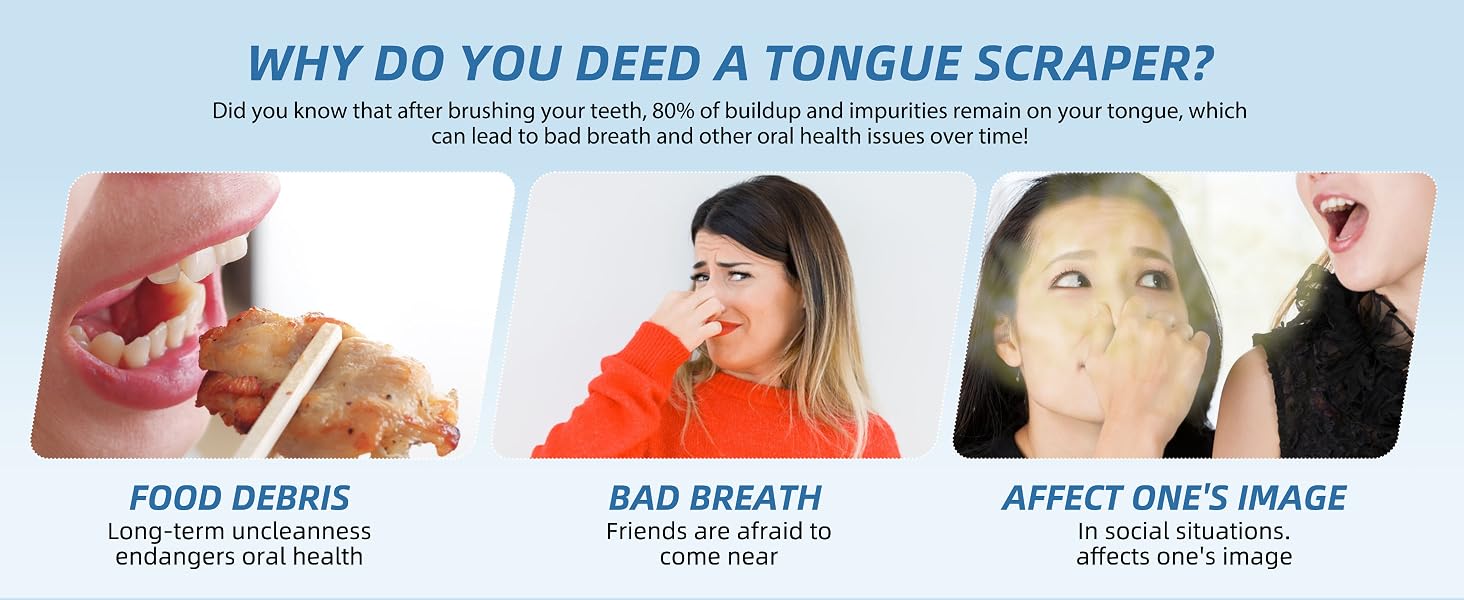 Aussumy 6 Pack Tongue Cleaners 