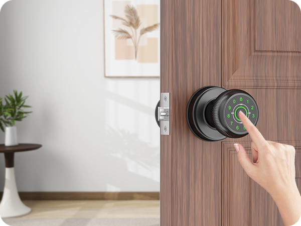 Biometric Door Knob Fingerprint Unlock