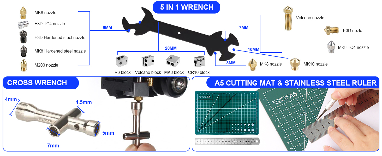 112 PCS 3D Printing Tool Kit