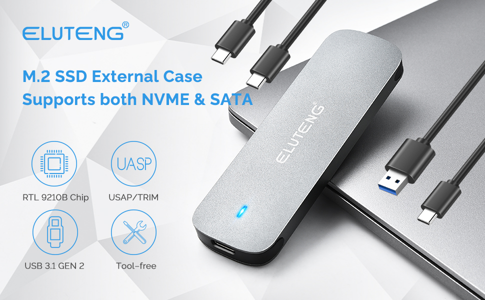 NVMe enclosure adapter NVMe to USB enclosure M. 2 SSD enclosure