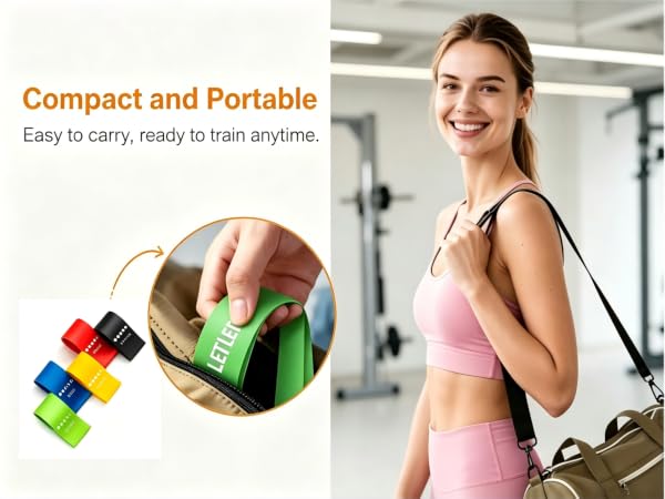 5-Pack Resistance Bands Set for Working Out, Strength Training, Stretching, Pilates, Yoga