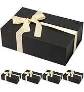 Rinrda 5 Pack Large Black Gift Box,13.75