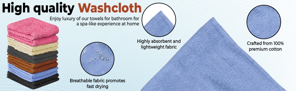 12x12 Multi-Color Towels – Pack of 24