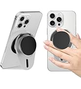 for Magsafe Phone Grip, Magnetic Phone Grip Holder with Adjustable Stand, Magneticc Collapsible P...