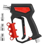 RIDGE WASHER Pressure Washer Gun 5000 PSI with Nozzle Bracket, 12 GPM, Power Washer Trigger Gun w...