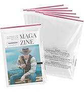 100 Counts 10x13" Self Seal Clear Poly Bags with Suffocation Warning, OPP Poly Bags for Packaging...