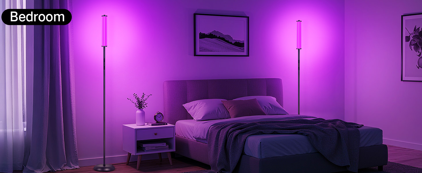 led corner floor lamp