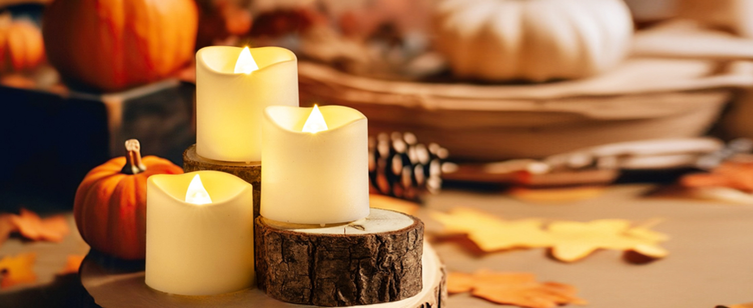 Timer Flameless LED Votive Candles