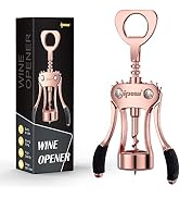 IPOW Wine Opener, Wing Corkscrew, Zinc Alloy Premium Wine Bottle Opener, Manual Multifunctional C...