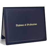 SUNEE Imprinted Diploma Cover 8.5''x 11'' Leatherette Padded Diploma Holder Graduation Certificat...
