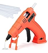 WELLUCK Cordless Hot Glue Gun, USB Rechargeable Wireless Mini Hot Melt Glue Gun with 20 Glue Stic...