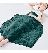 Weighted Lap Blanket 7 lbs for Adults, Luxury Soft Small Weighted Blanket, Compact Portable Weigh...