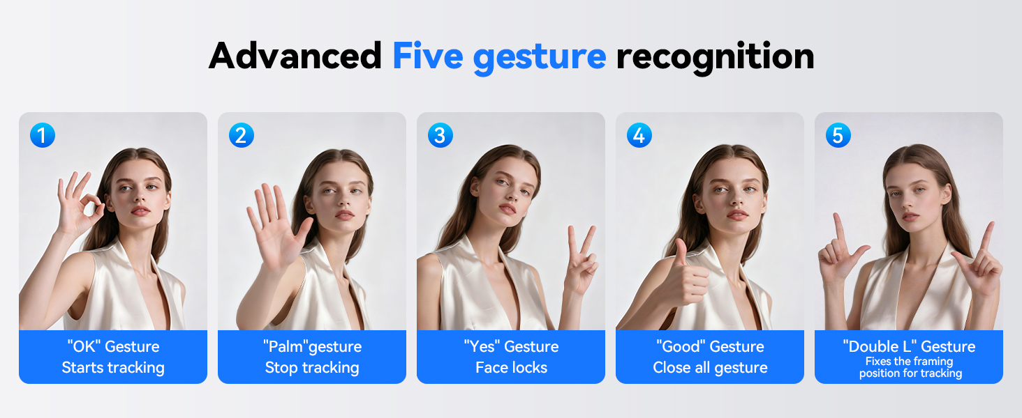auto face tracking tripod 360 rotation with stand