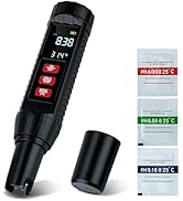 Mcbazel Upgraded Digital Pool Salt Tester &amp; PH Meter, 7 in 1 Water Tester Salinity, PH, Temp, EC,...