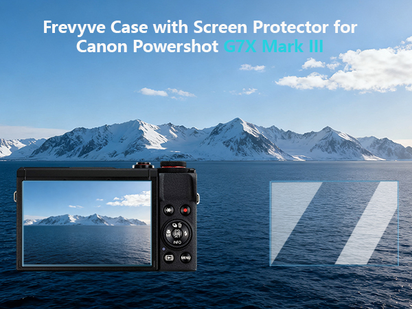 g7x iii black case rubber case camera cover gx 7 mark iii protector cover screen protector