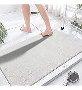 Extra Large Shower Mats Non Slip, 23.6×47.2 Inch, Bath Mat for Shower, Loofah Mats for Shower and...