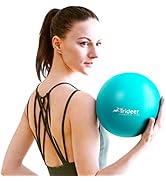 Trideer Pilates Ball 9 Inch, Small Exercise Ball with Exercise Guide for Yoga, Core Training, Phy...