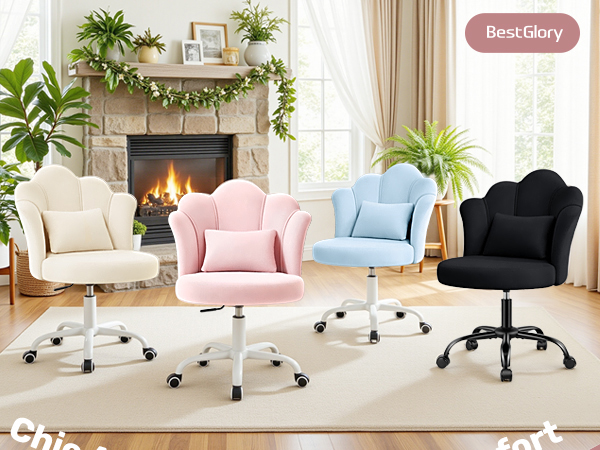 vanity chair with wheels, girls desk chair, silla de vanity, small vanity chair