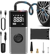 Vondior Upgraded Portable Air Compressor Tire Inflator with Digital Pressure Gauge, 150PSI Cordle...