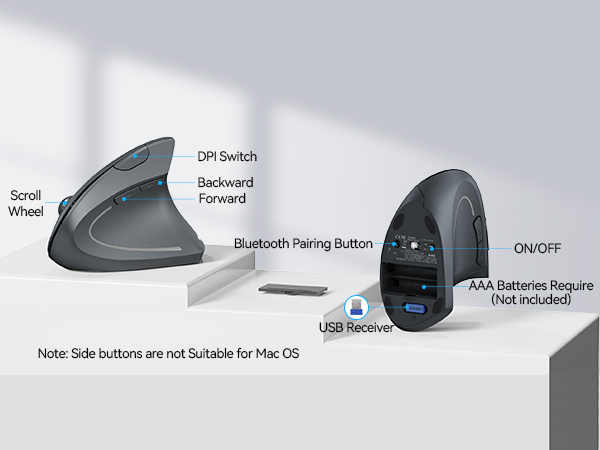 ergonomic wireless mouse