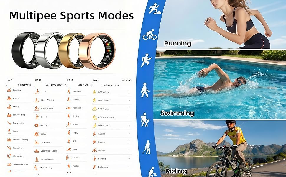 139+ Sports Modes: From running and cycling to boxing and water sports.