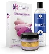 Ultimate Intimate Care Set: Kegel Exercise Weights, Premium Water-Based Lubricant &amp; Organic Vulva...