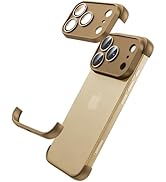 Losin Compatible with iPhone 17 Pro Max Frameless Bumper Case with Camera Lens Protector Compatib...