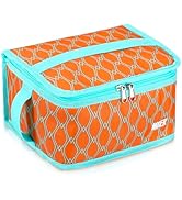 MIER Insulated Lunch Box for Men Women Kids Portable Small Lunch Bag 9 CAN Compact Thermal Mini C...