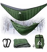 CROSSHIP Hammock Underquilt for Camping Hammock, Full Length Camping Quilt for Lightweight Soft W...