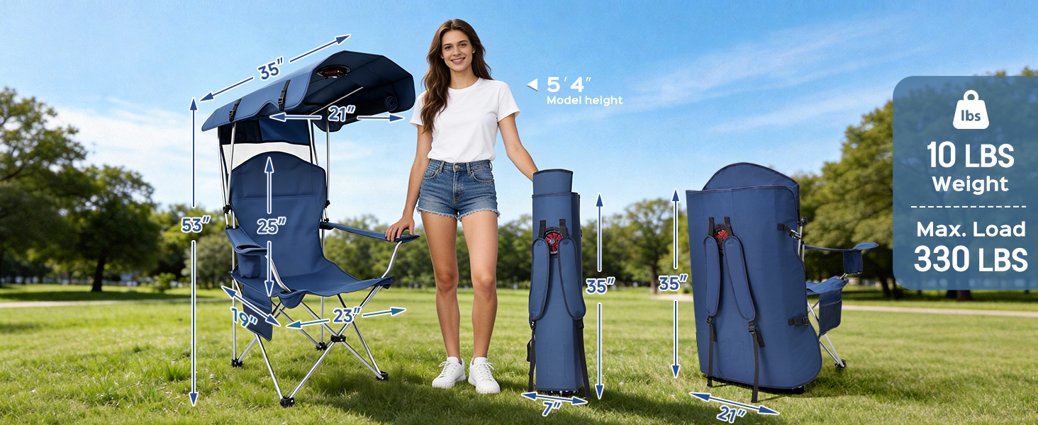 lawn chairs with canopy