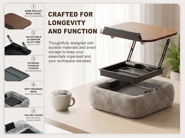 Lap Book Pillow Holder