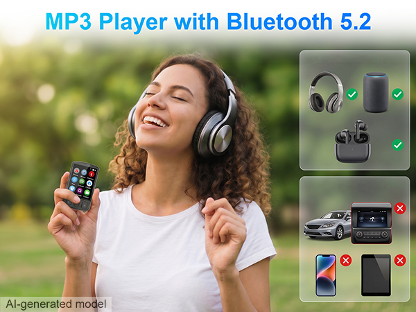 MP3 player with clip