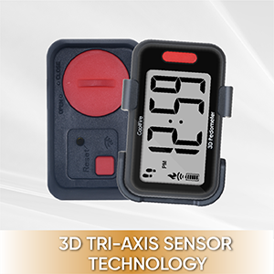 COOLFIRE 3D Accurate Pedometer for Walking, Simple Step Counter with Large Watch Display, Pedometer