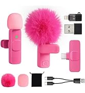 Mini Microphone for iphone Android Phone Tablet ipad PC, Usb C Wireless Lavalier Mic for Video Re...
