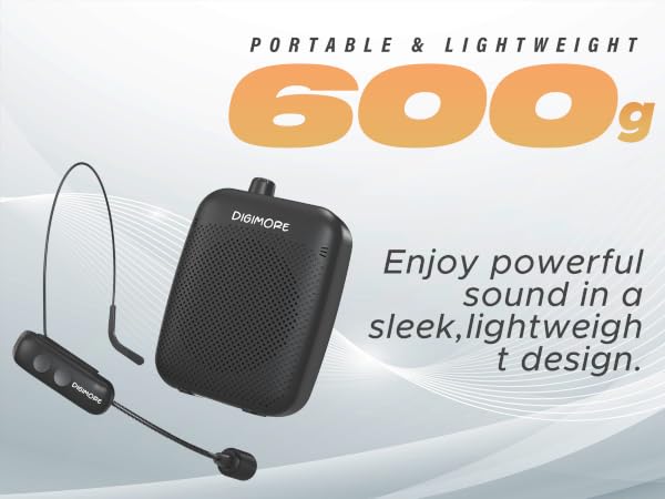 Lightweight portable voice amplifier