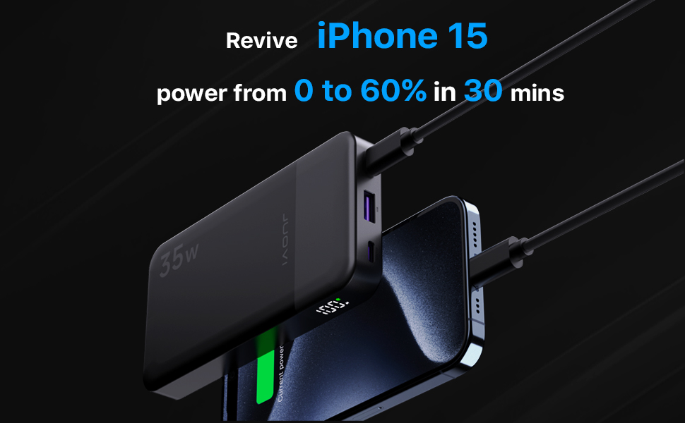 Revive iphone 15 power from 0 to 60% in 30 mins