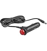 Anina 5.5x2.1mm Car Cigarette Lighter Adapter Plug Cord with Switch Button, 6.5ft 12V-24V Male Ci...